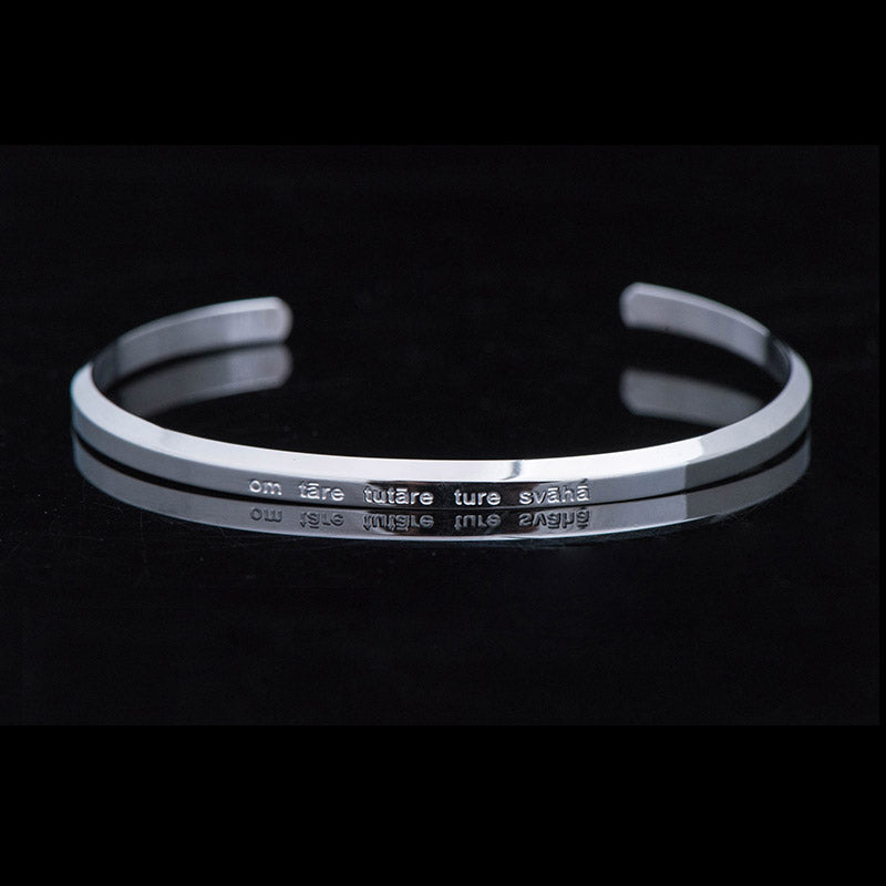 Six True Words Titanium Steel Om Mani Padme Hum Bracelet