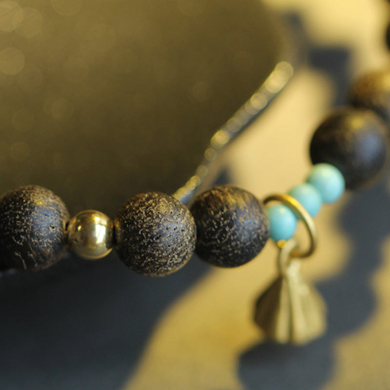 Agarwood Lotus Strength Bracelet for Balance & Calm