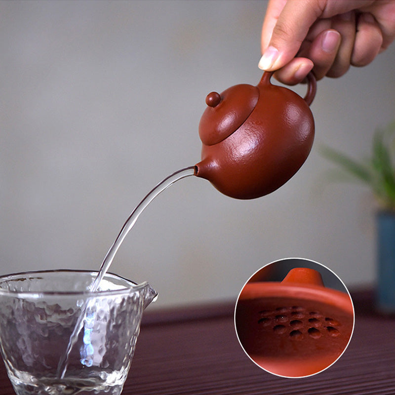 Small Size Yixing Wen Dan Purple Clay Teapot 110ml