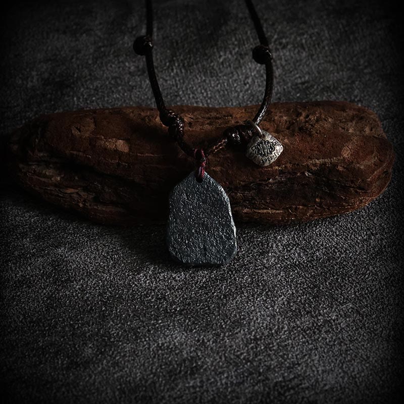 999 Sterling Silver Auspicious Clouds Spiritual Protection Necklace