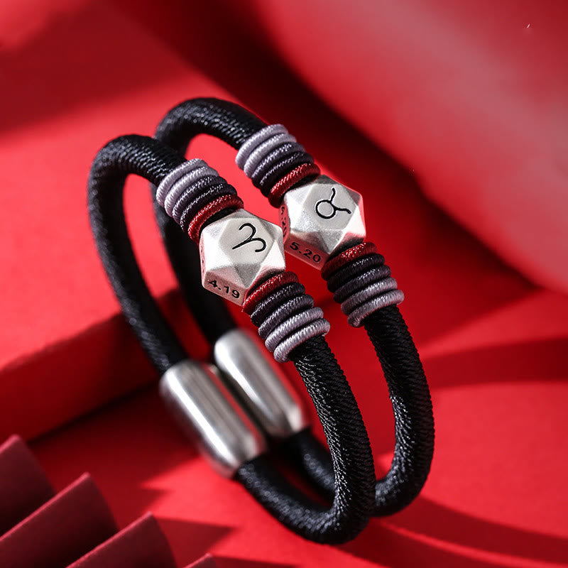 999 Sterling Silver Chinese Zodiac Bracelet for Protection