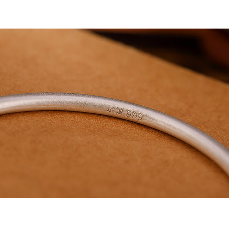 999 Sterling Silver Om Mani Padme Hum Love Bracelet