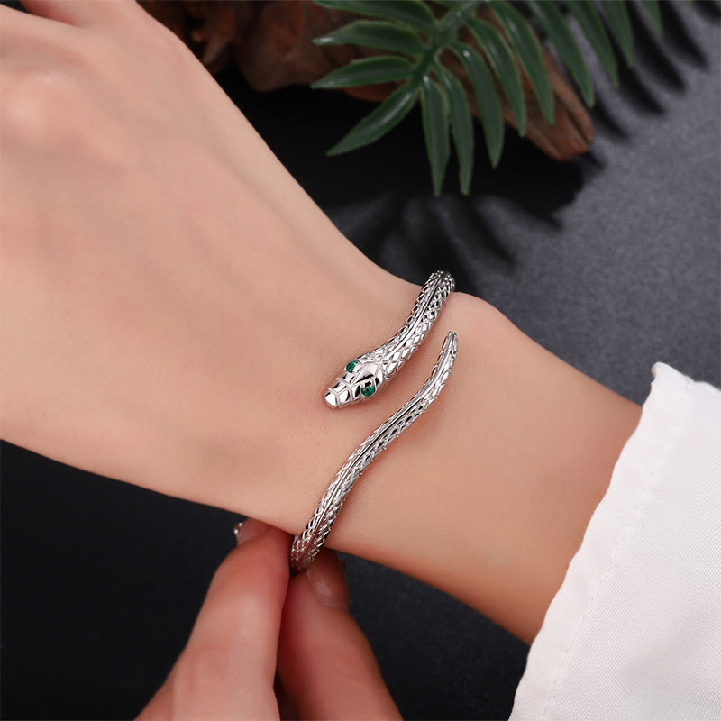 999 Sterling Silver Snake Year Zodiac Bracelet
