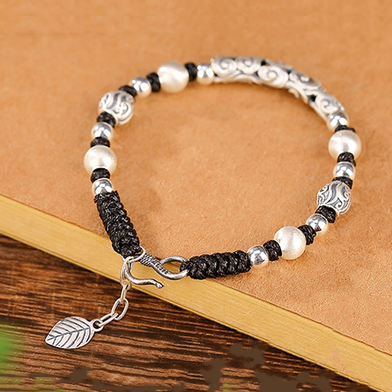 Copper & 999 Sterling Silver Auspicious Cloud Spiritual Bracelet