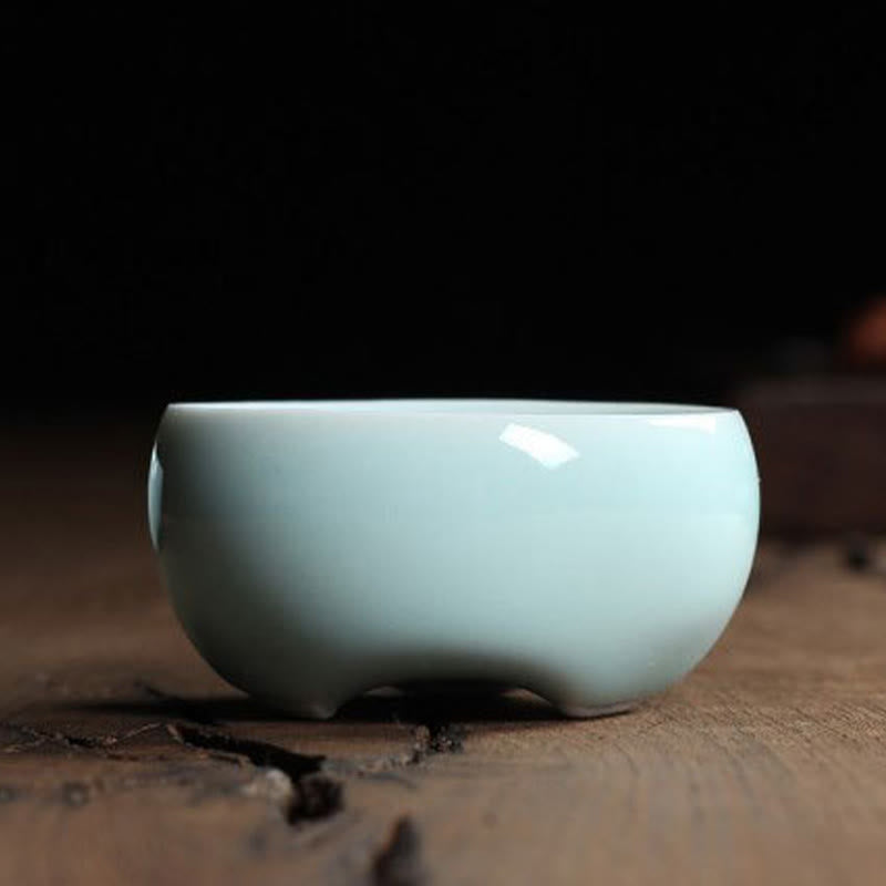 Colorful Koi Fish Ceramic Teacup 60ml | Zen Decor