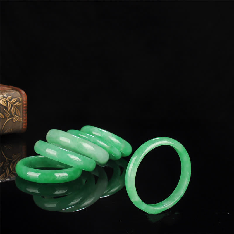 Jade Bangle Bracelet 58mm for Abundance & Protection