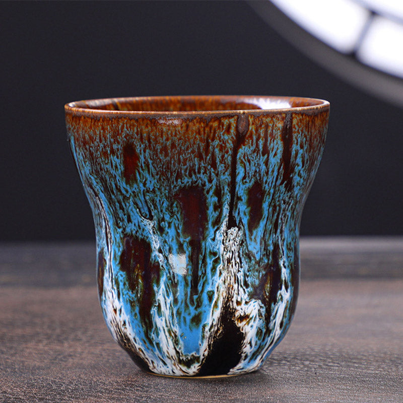 Vintage Kiln Change Ceramic Coffee Mug 150ml Zen Decor