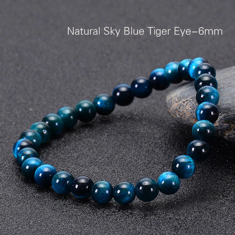 Blue Tiger Eye Meditation Bracelet