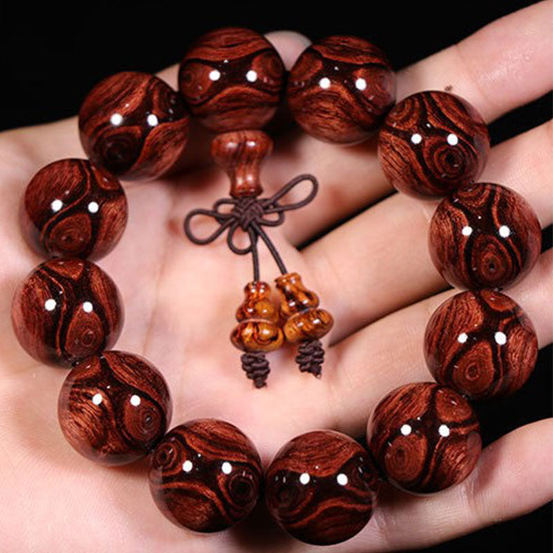 Rosewood Spiritual Bracelet 12mm for Warmth and Calm