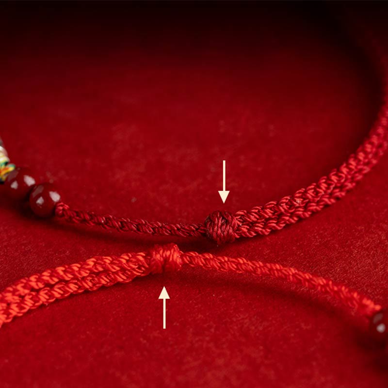 925 Sterling Silver Braided Koi Fish Bracelet for Wealth & Luck