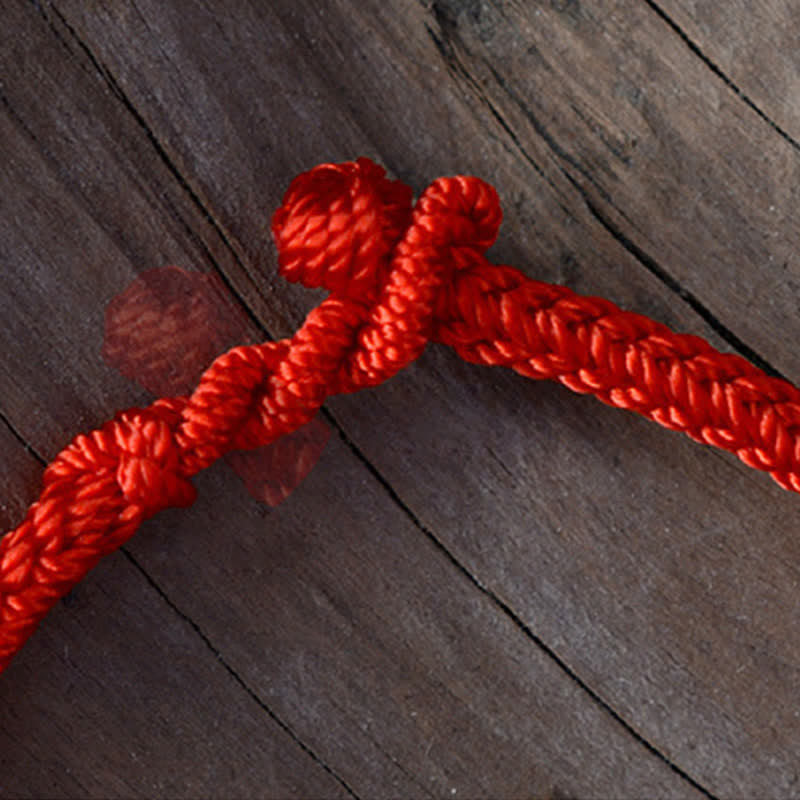 Red String Luck Strength Bracelet | Handmade Chinese Knotting