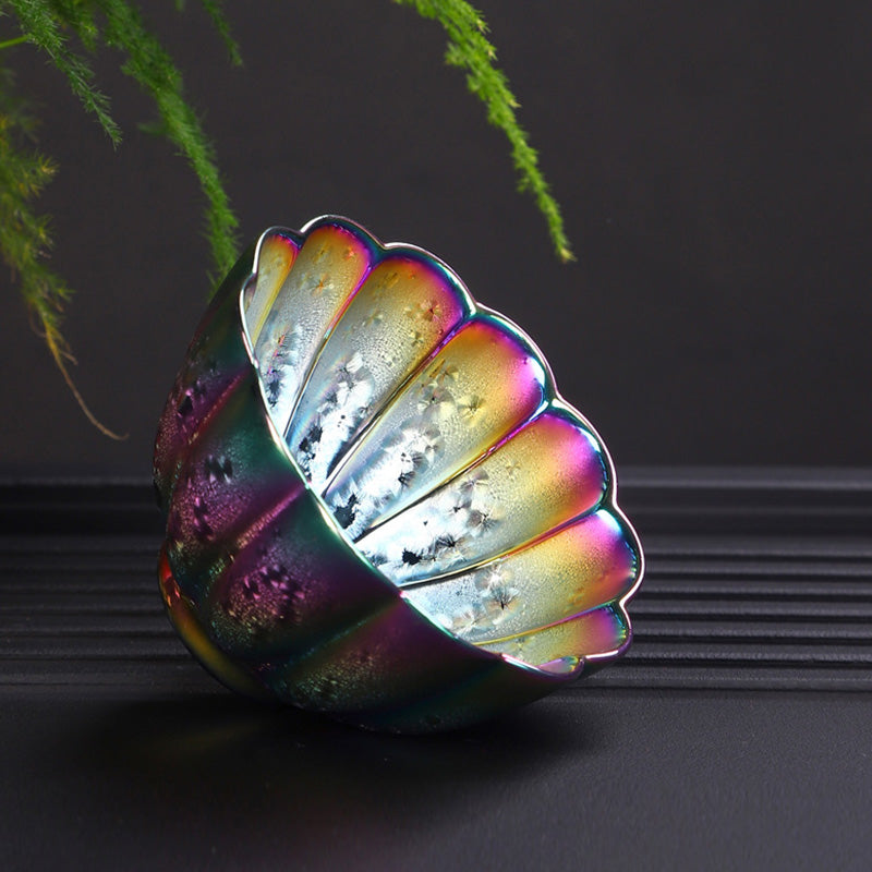 Rainbow Color Jianzhan Ceramic Zen Decor Teacup