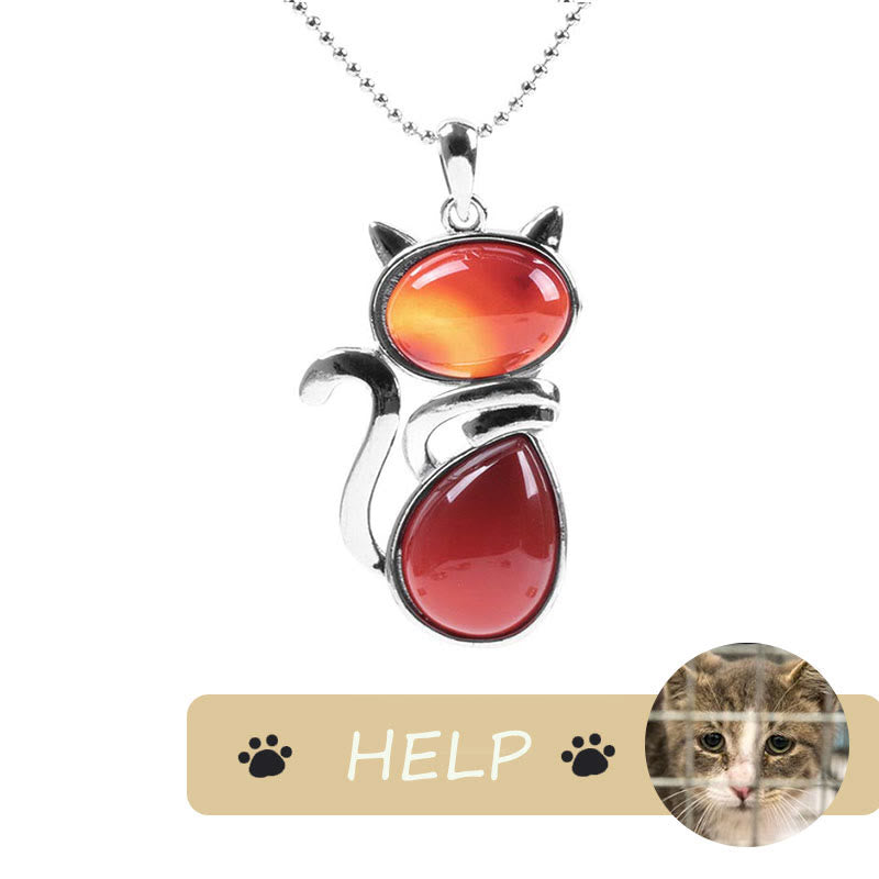Save A Cat Spiritual Protection Pendant Necklace