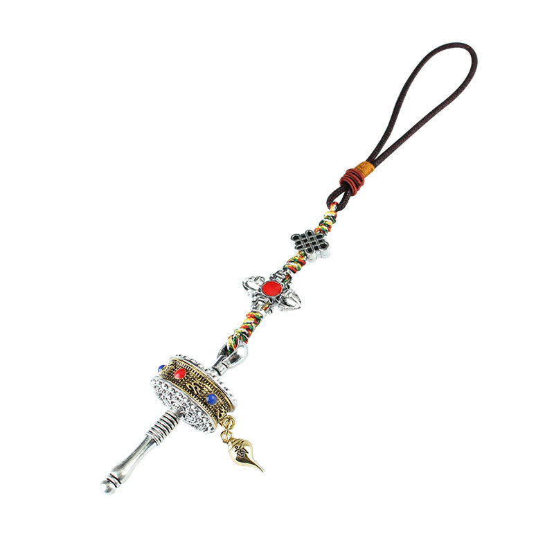 Tibetan Om Mani Padme Hum Prayer Wheel Meditation Decor