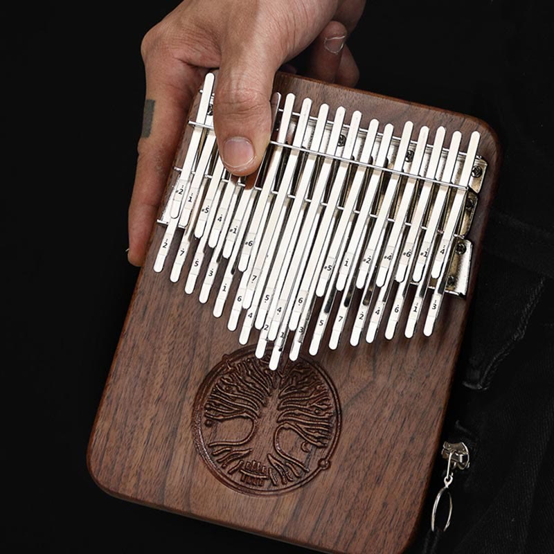 34 Keys Kalimba Thumb Piano with Tree of Life Design