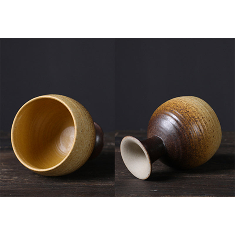 Ceramic Goblet Mug 170ml | Elegant Wine Style Tea Cup