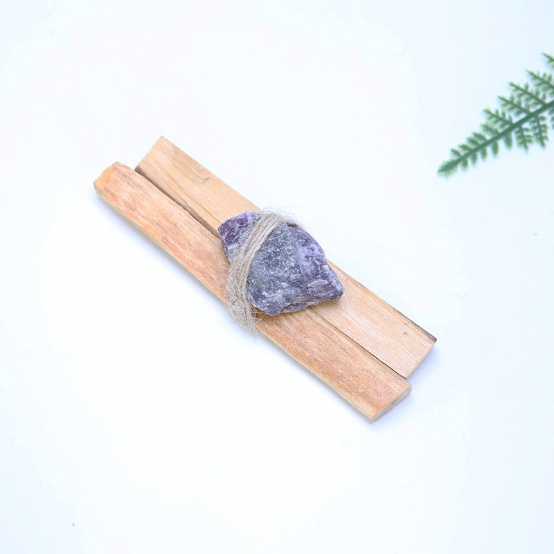 Natural Palo Santo Crystal Altar Set for Spiritual Purification