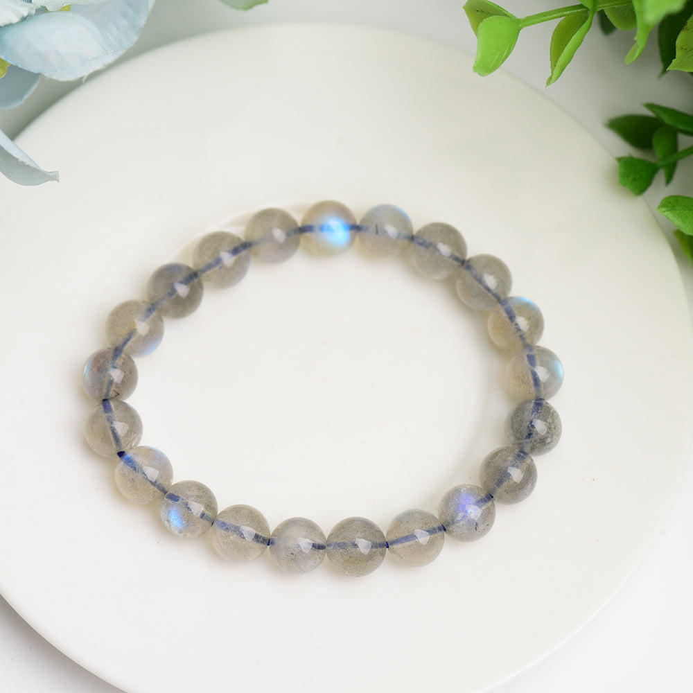 9mm Labradorite Healing Bracelet for Psychic Protection