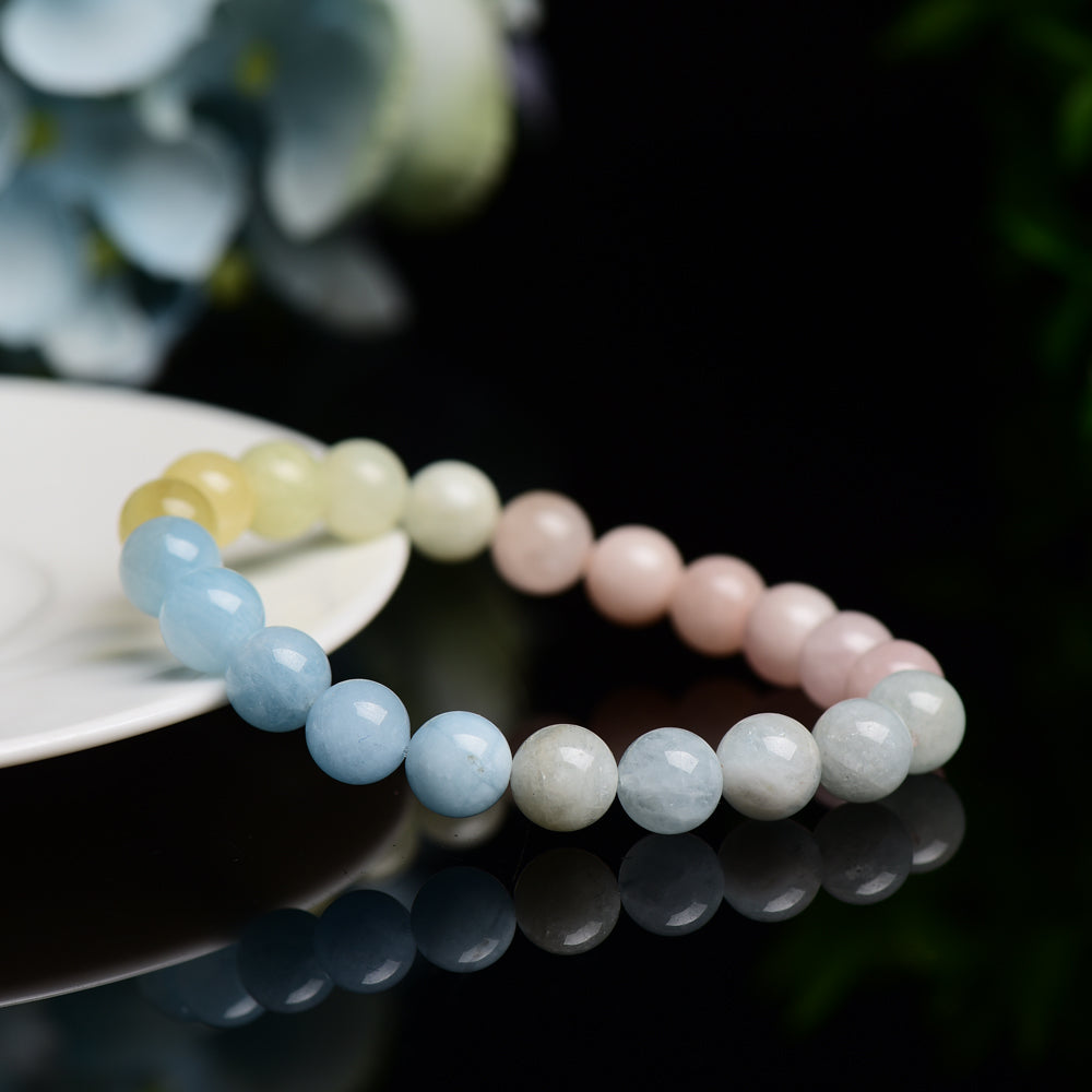 9mm Morganite Spiritual Healing Bracelet