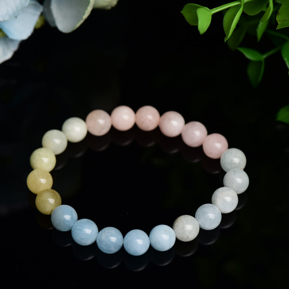 9mm Morganite Spiritual Healing Bracelet