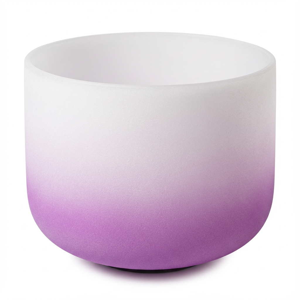 Crystal Singing Bowl - Crown Chakra B Note Meditation Bowl