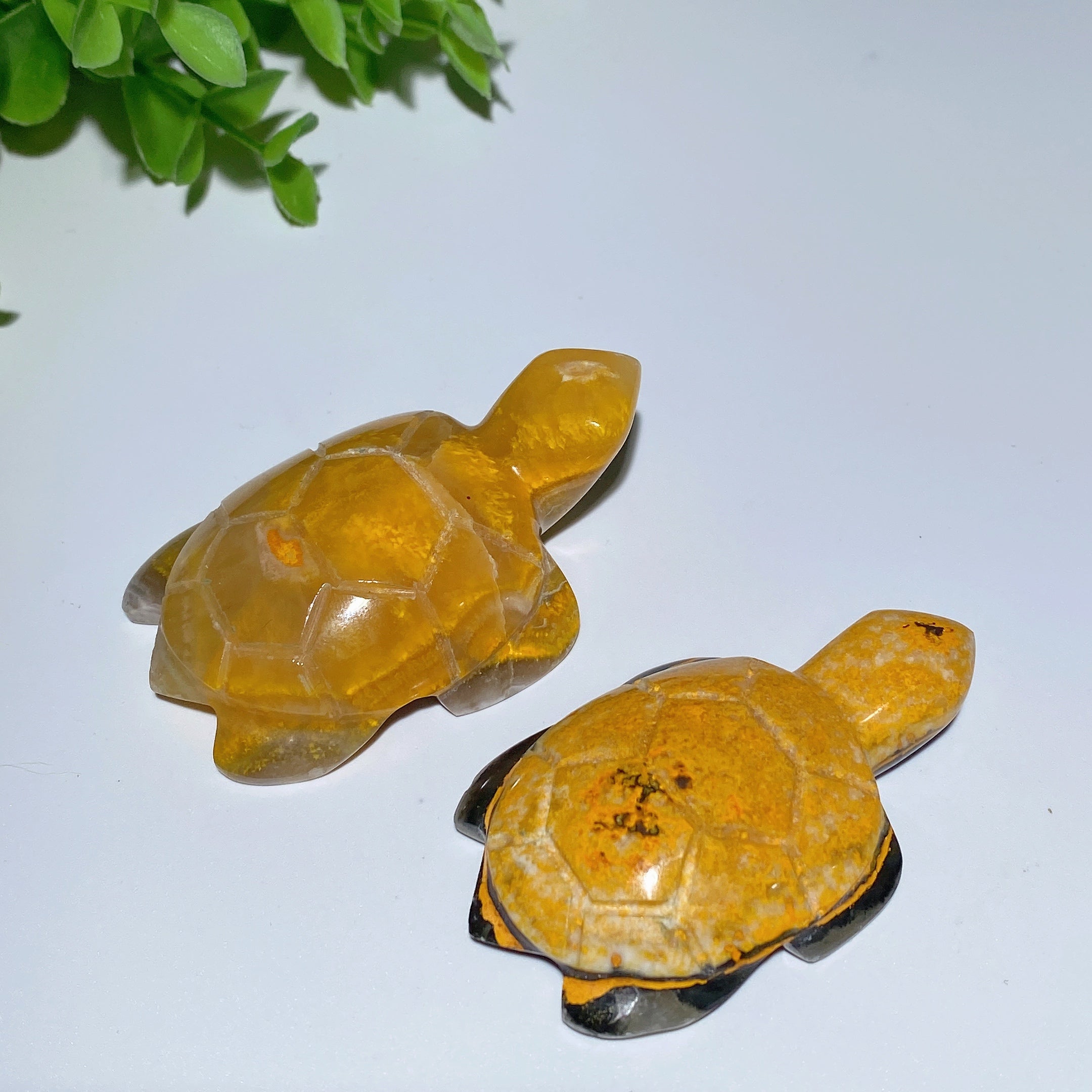 2.0-2.5 Inch Bumblebee Jasper Crystal Turtle Figurine for Healing