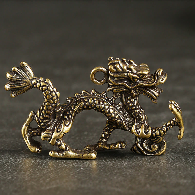 Mini Brass Dragon Home Decoration | Luck & Protection