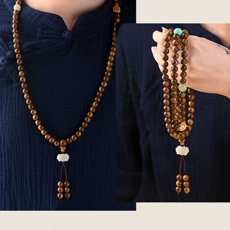 6mm Rosewood Protection Calm Bracelet Mala