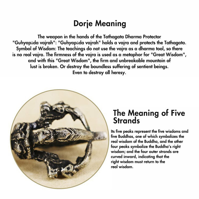 Meditation Bell and Vajra Dorje Set | Copper Ritual Supplies