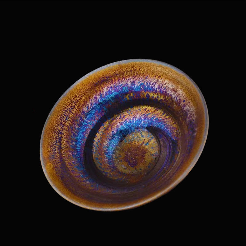 Colorful Milky Way Jian Zhan Ceramic Tea Cup 10.5cm