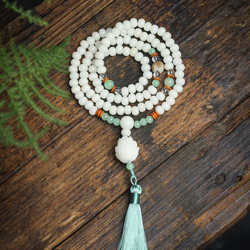 7*9mm Bodhi Seed Mala Bracelet | Protection & Wisdom