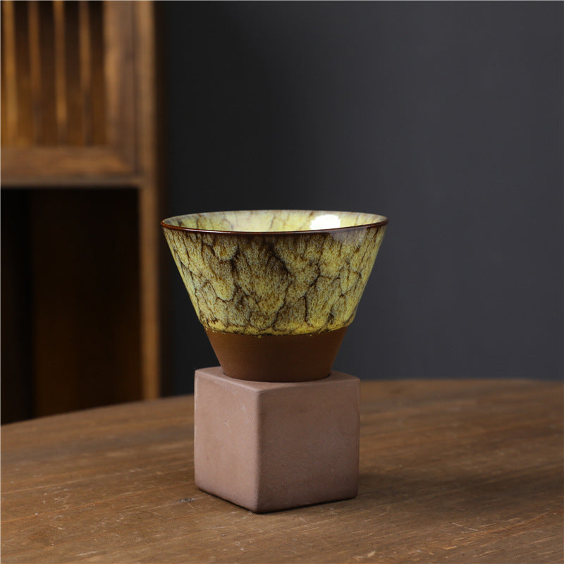 200ml Ceramic Kiln Change Coffee Mug for Zen Decor Rituals