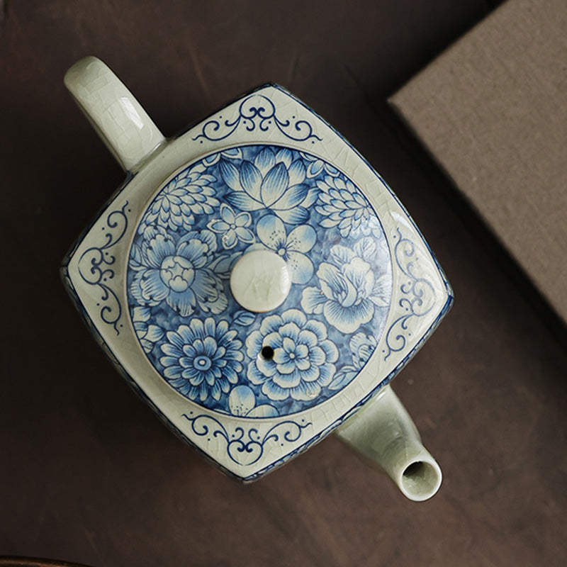 Blue and White Porcelain Gongfu Tea Set Zen Decor