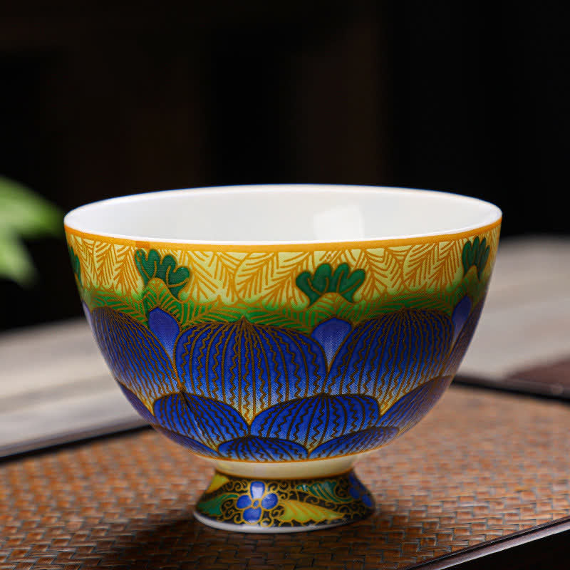 Lotus Ceramic Tea Cup 100ml Flower Design | Tableware