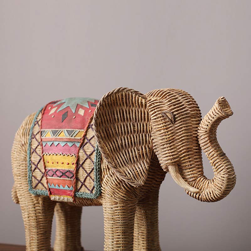 Elephant Resin Decoration for Wisdom & Wealth Home