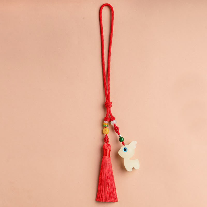 Glowstone Lucky Deer Key Chain for Spiritual Jewelry Blessing