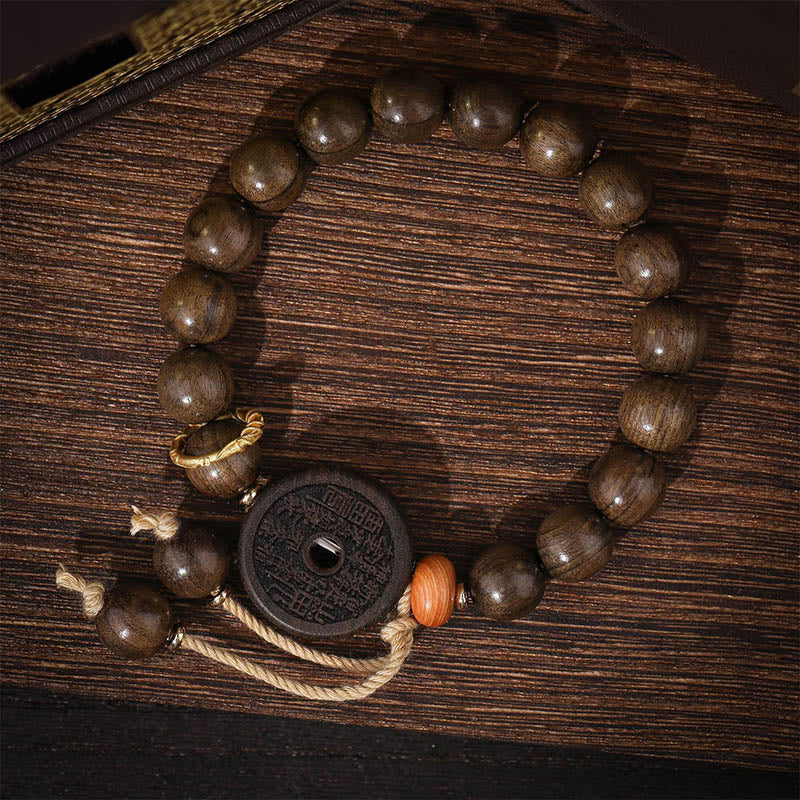 Ebony Wood Mountain Ghosts Balance Bracelet 14-17cm