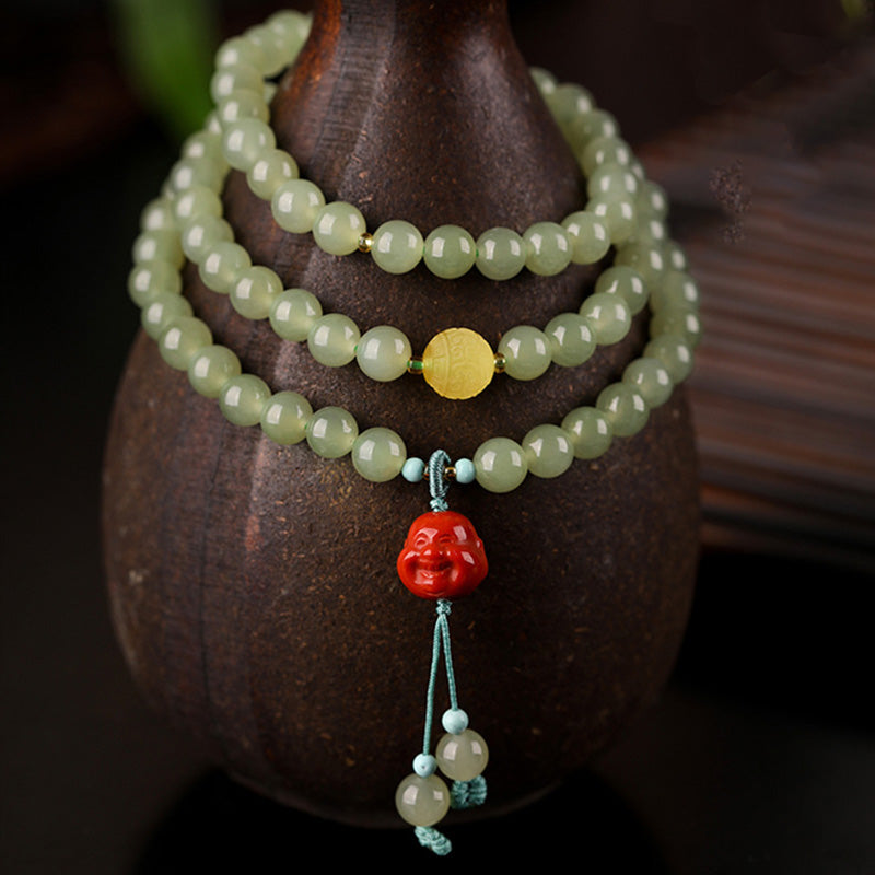 6mm Jade Prosperity Bracelet for Luck & Abundance