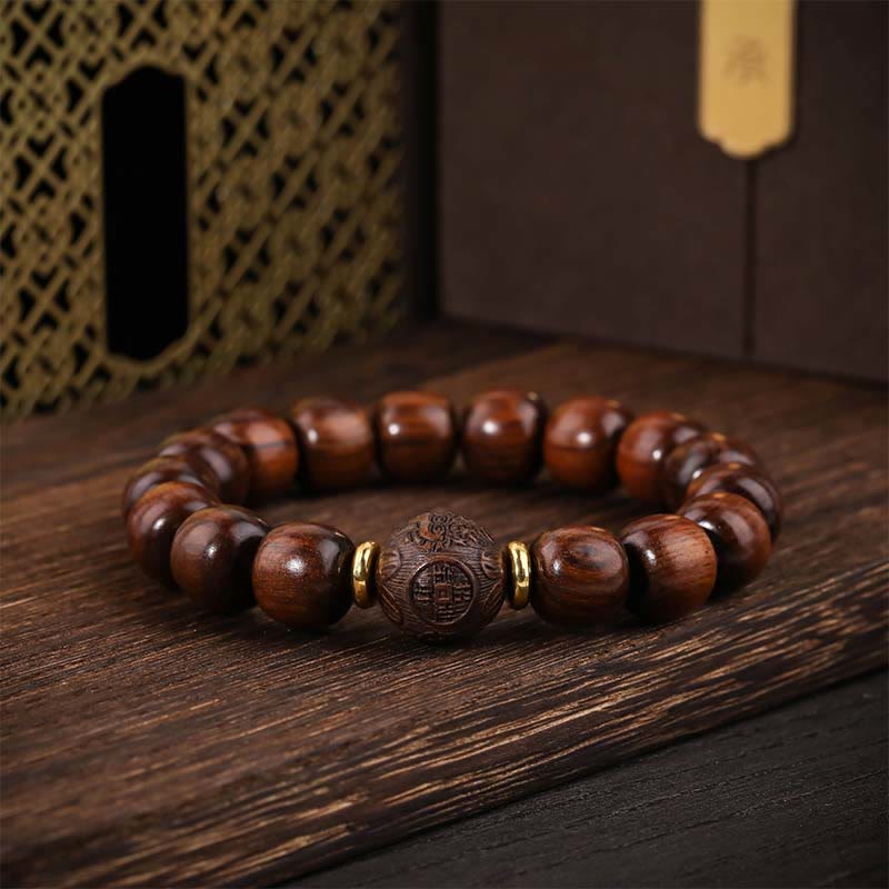 Men's Rosewood Compassion Bracelet with 11mm Beads