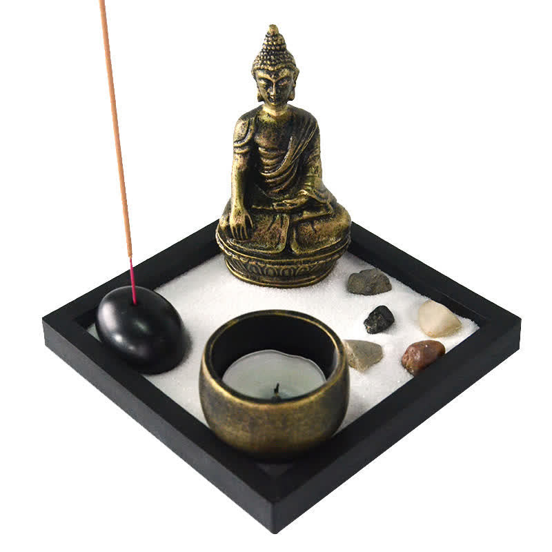 Buddha Symbol Zen Garden Decor | Meditation Calm Sanctuary