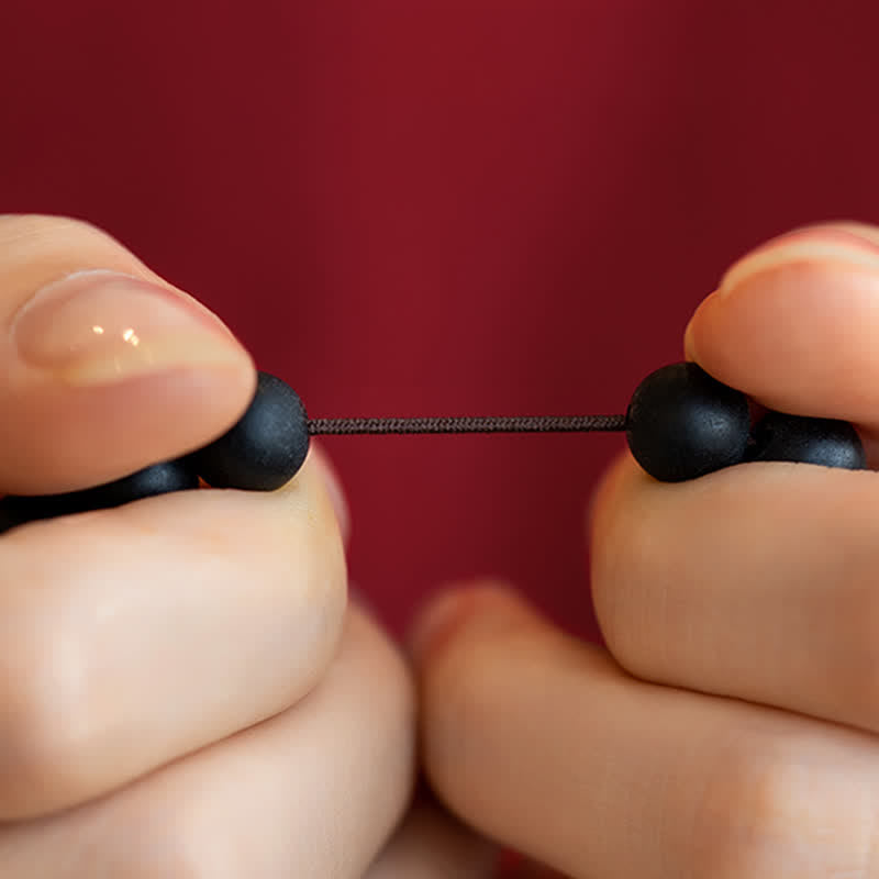 8mm Cinnabar Cypress Healing Bracelet for Calmness