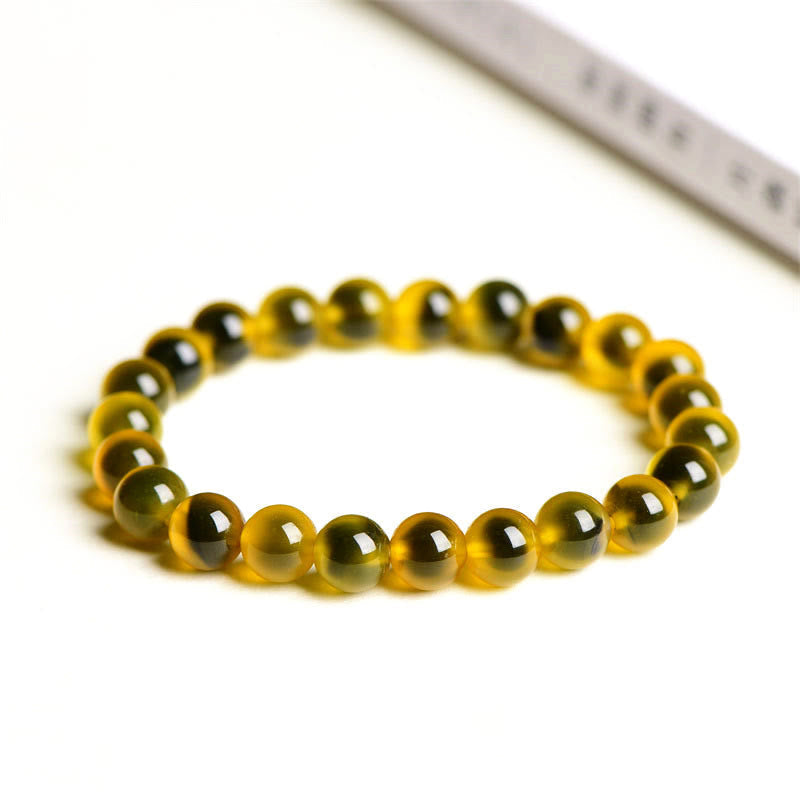 8mm Candy Agate Harmony Bead Agate Bracelet for Strength