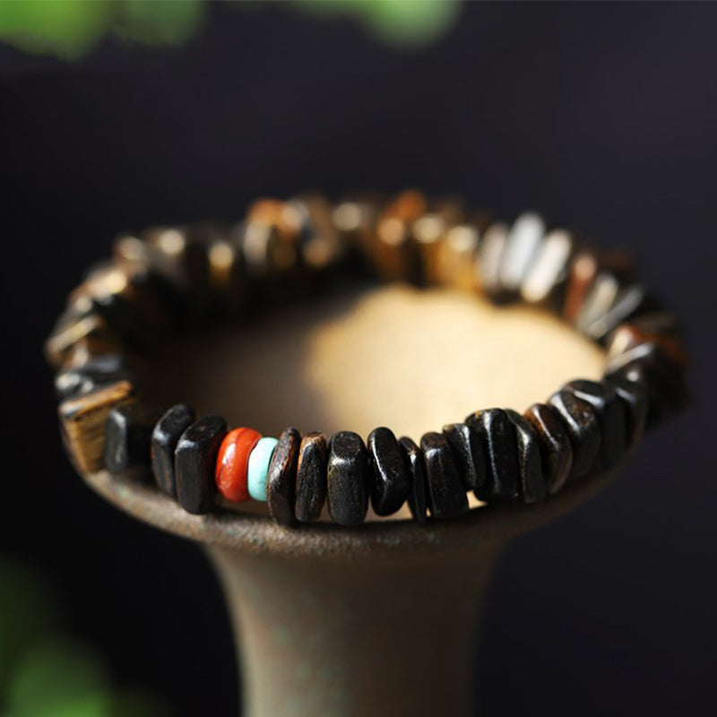 Agarwood Red Agate Balance Bracelet for Meditation & Peace