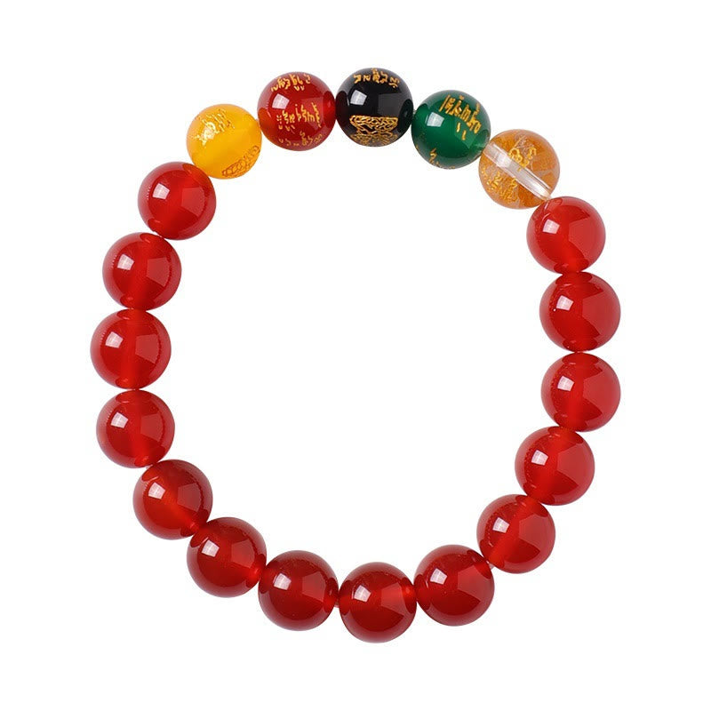 Five Elements Agate Wealth Bracelet for Luck & Wisdom