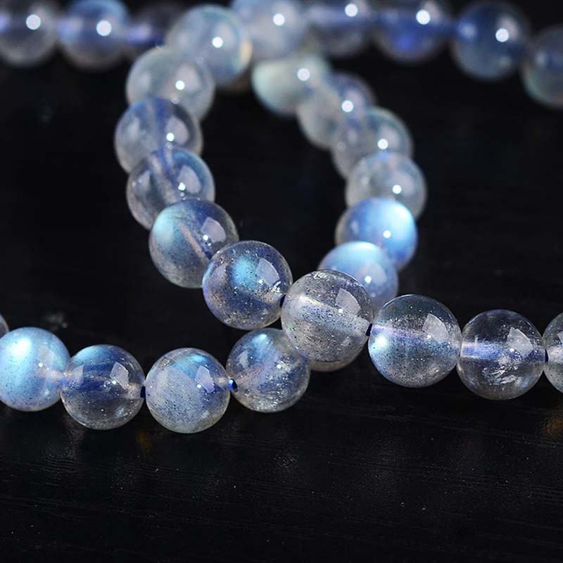 Natural Moonstone Healing Bracelet 6mm Beads for Calm