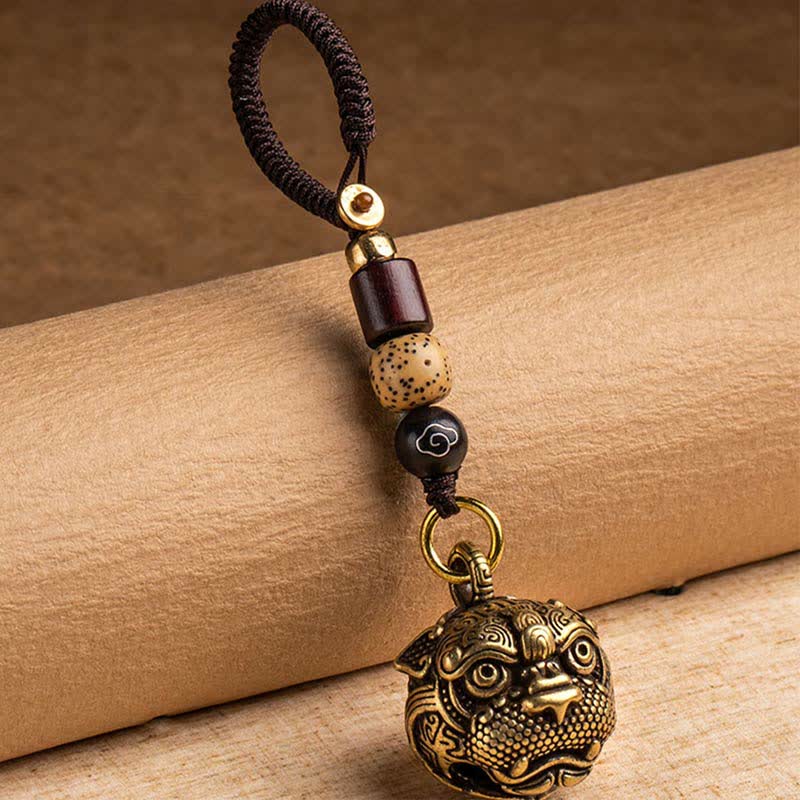 Copper Pixiu Wealth Key Chain – Luck & Protection Talisman