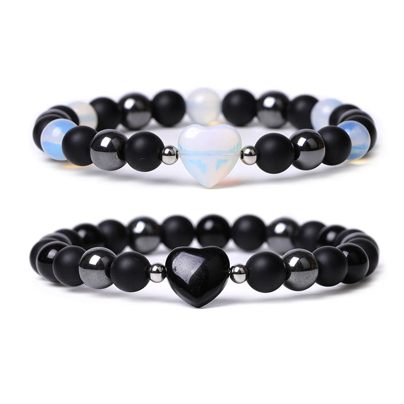 Black Onyx & Tiger Eye Protection Bracelet 8mm Beads