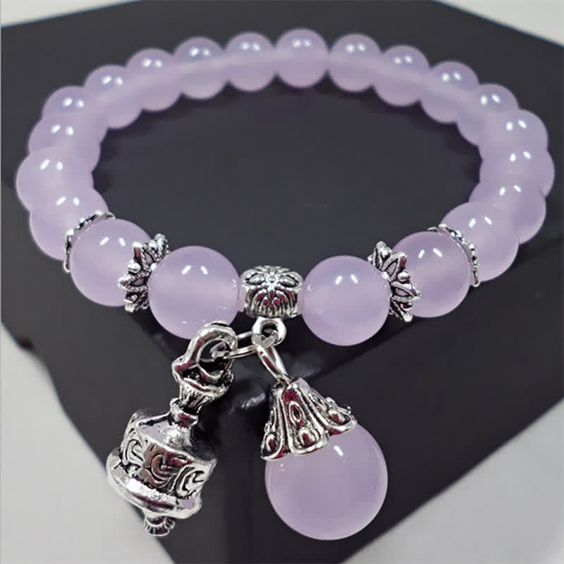 8mm Chalcedony Energy Bracelet for Spiritual Balance