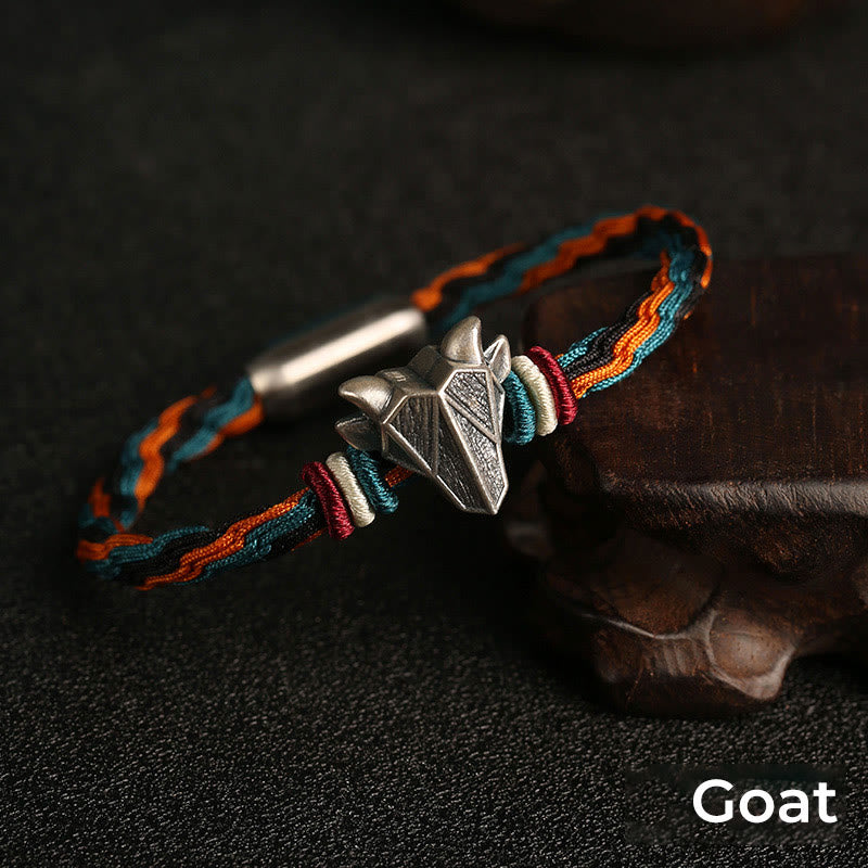 Unisex Chinese Zodiac Reincarnation Knot Bracelet | Sterling Silver