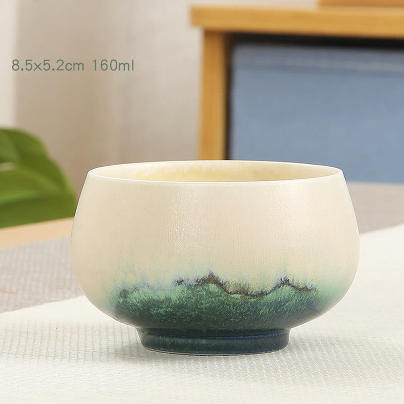 Creative Green Ceramic Kung Fu Tea Cup 140ml